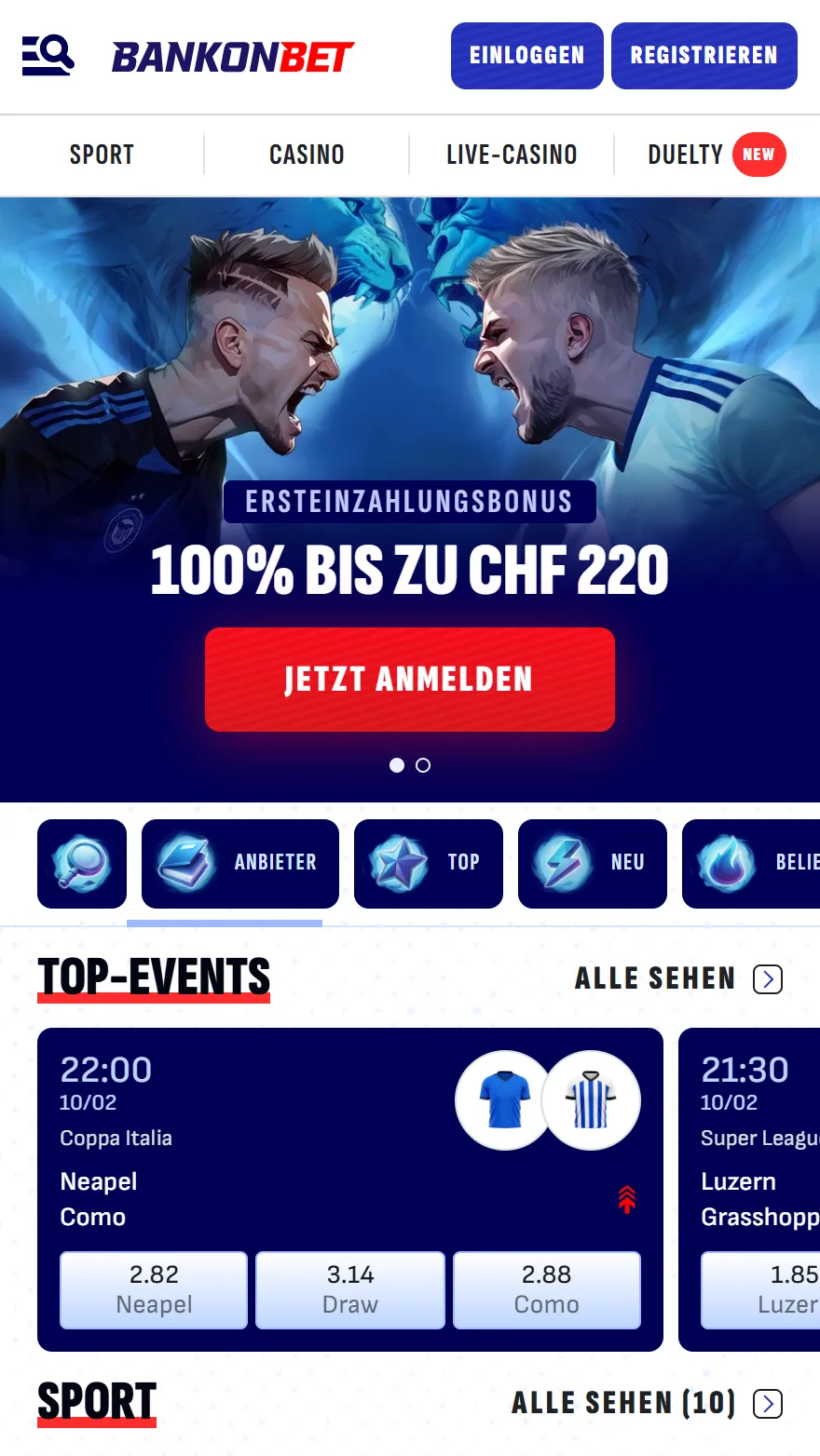 Bankonbet Startseite