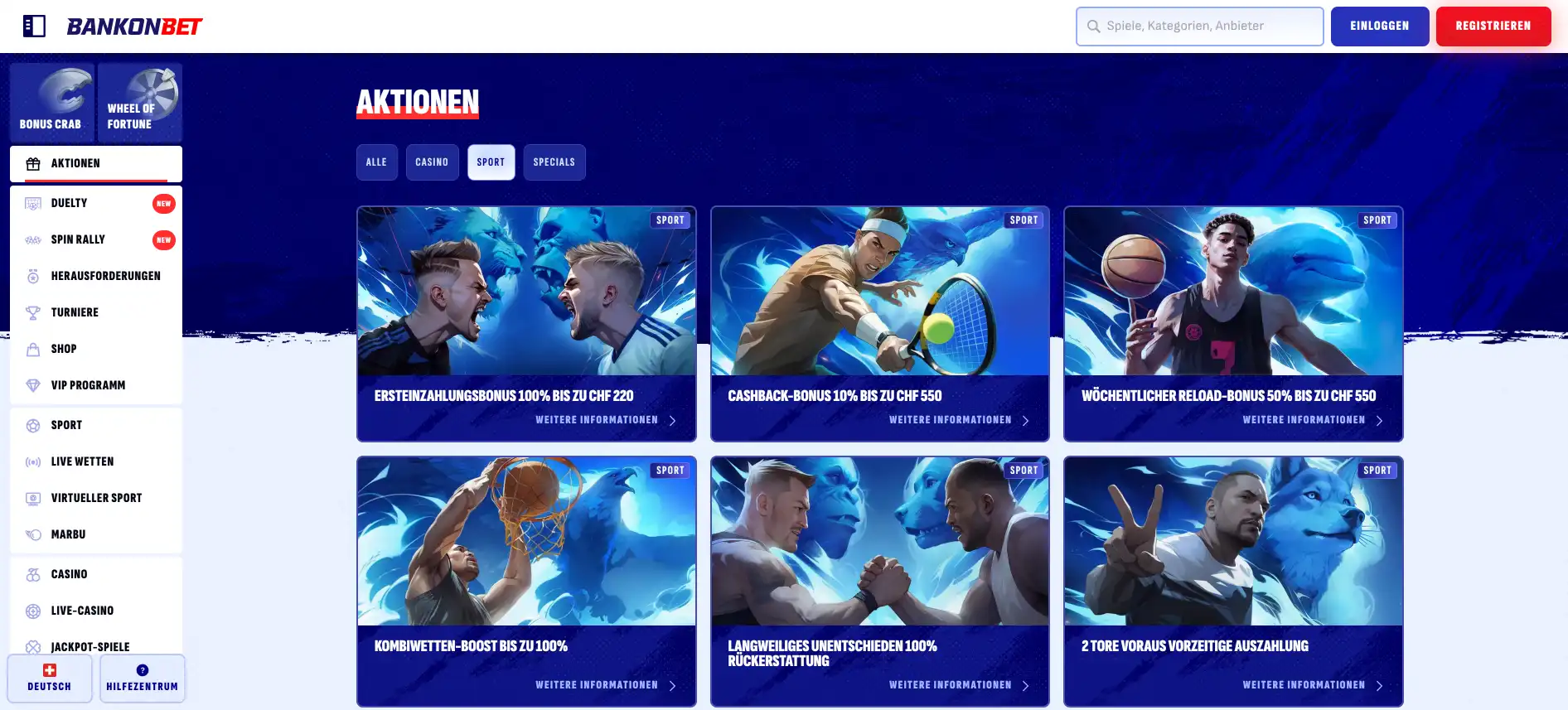 Bankonbet Sportwetten-Boni