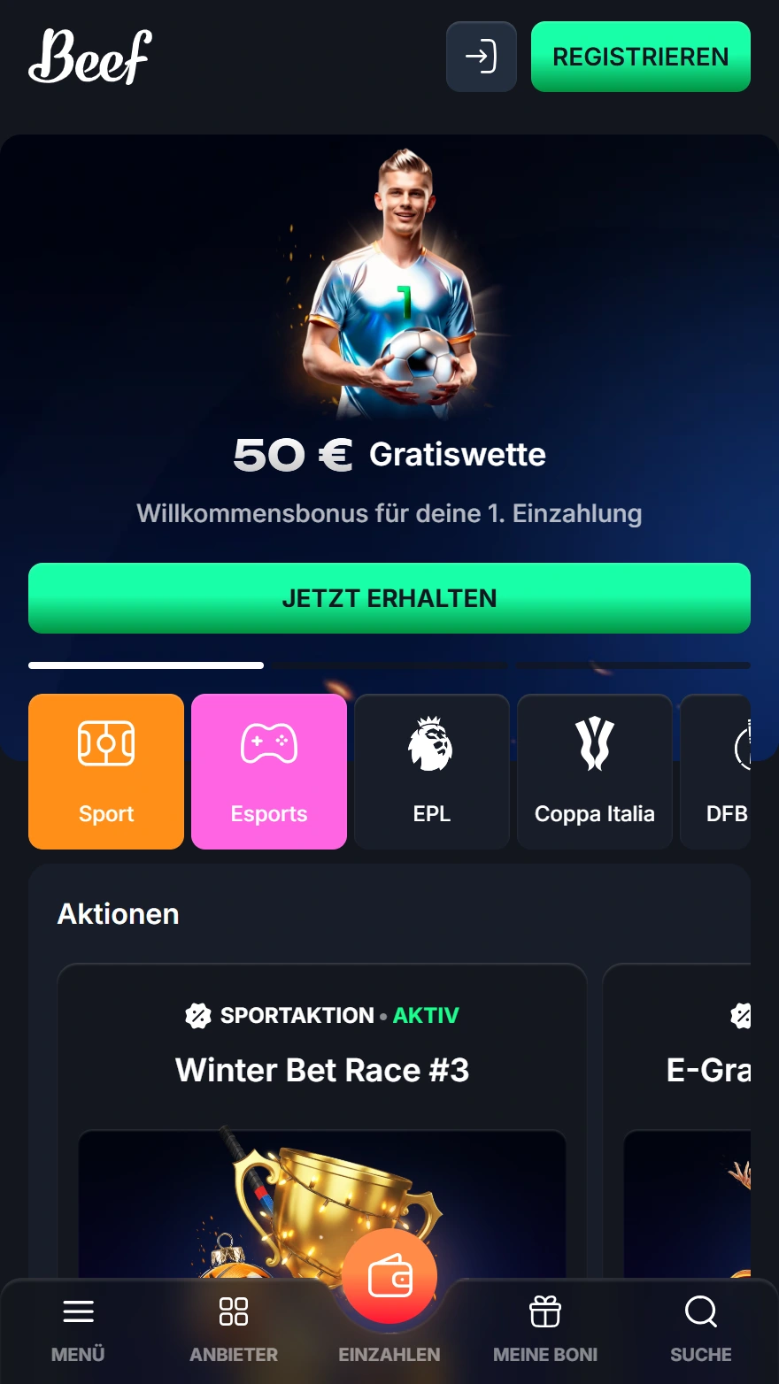 BeefCasino Startseite