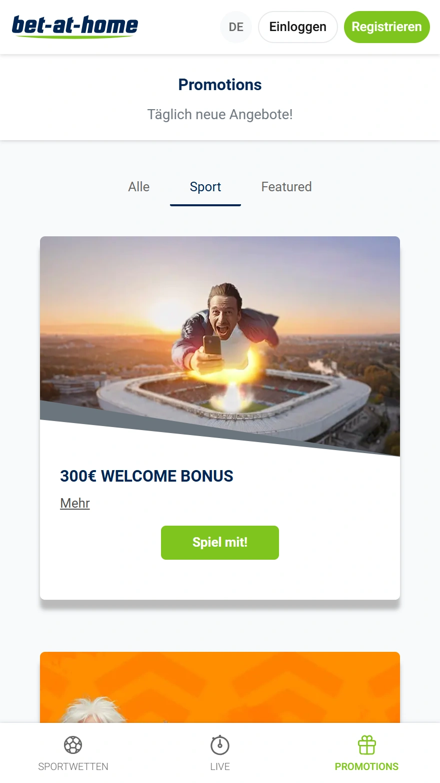 Bet At Home Bonusseite