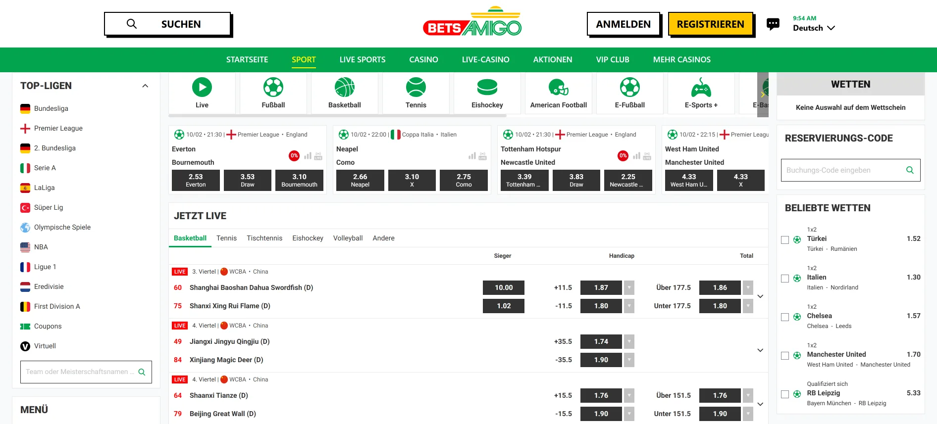 BetsAmigo Sportwetten