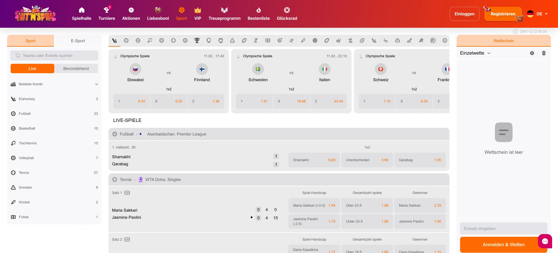 HitnSpin Sportwetten
