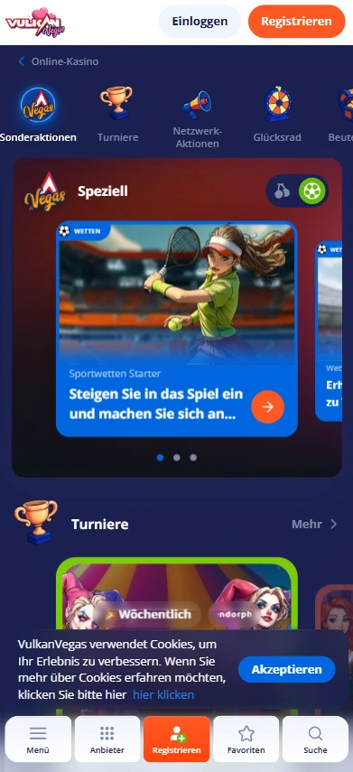 Vulkan Vegas Sportwetten Boni Mobile