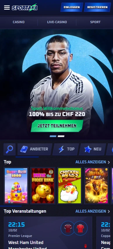 Sportaza Schweiz Mobile