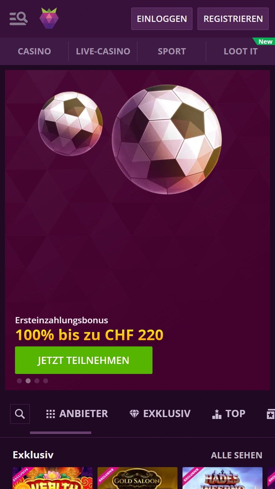 Malina Casino Startseite