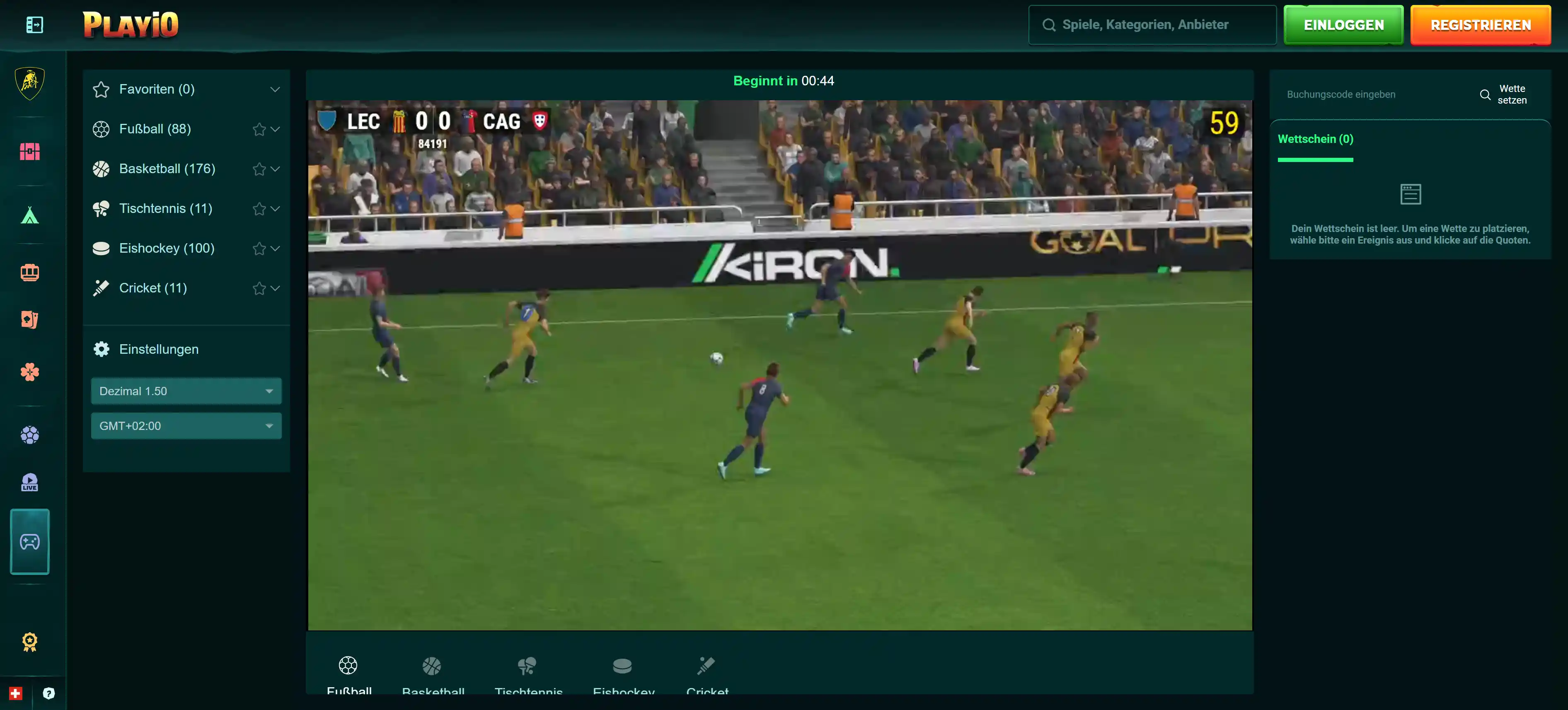 Playio Virtuelle Sportarten