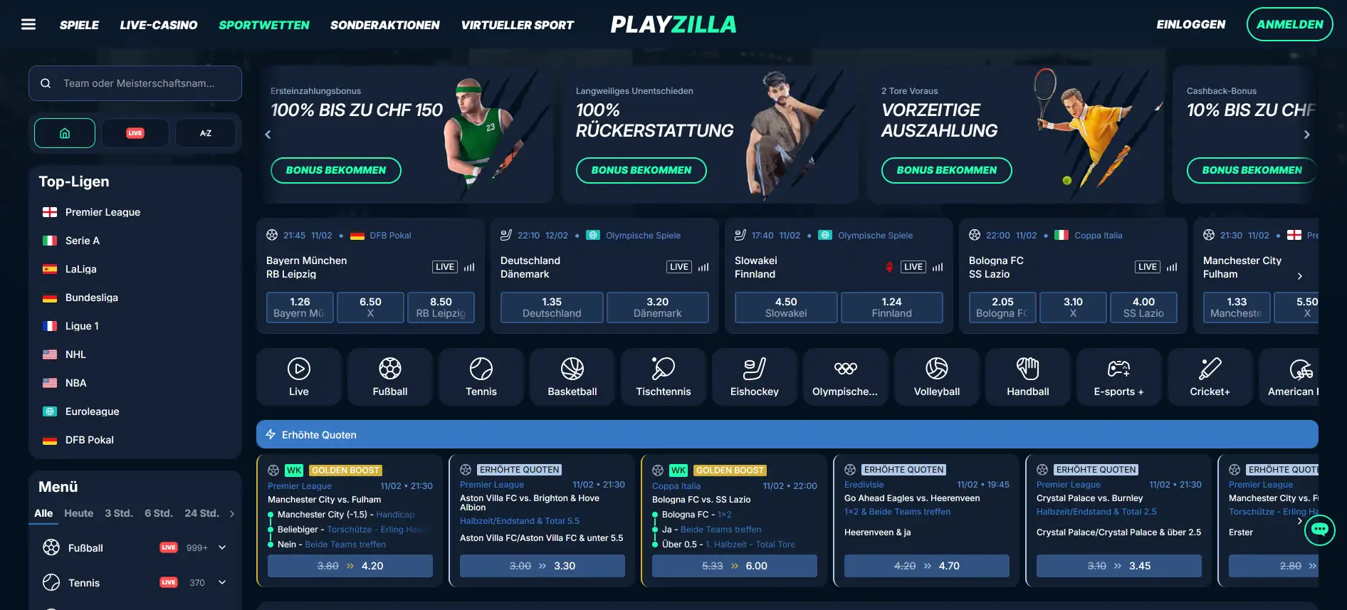 PlayZilla Sportwetten