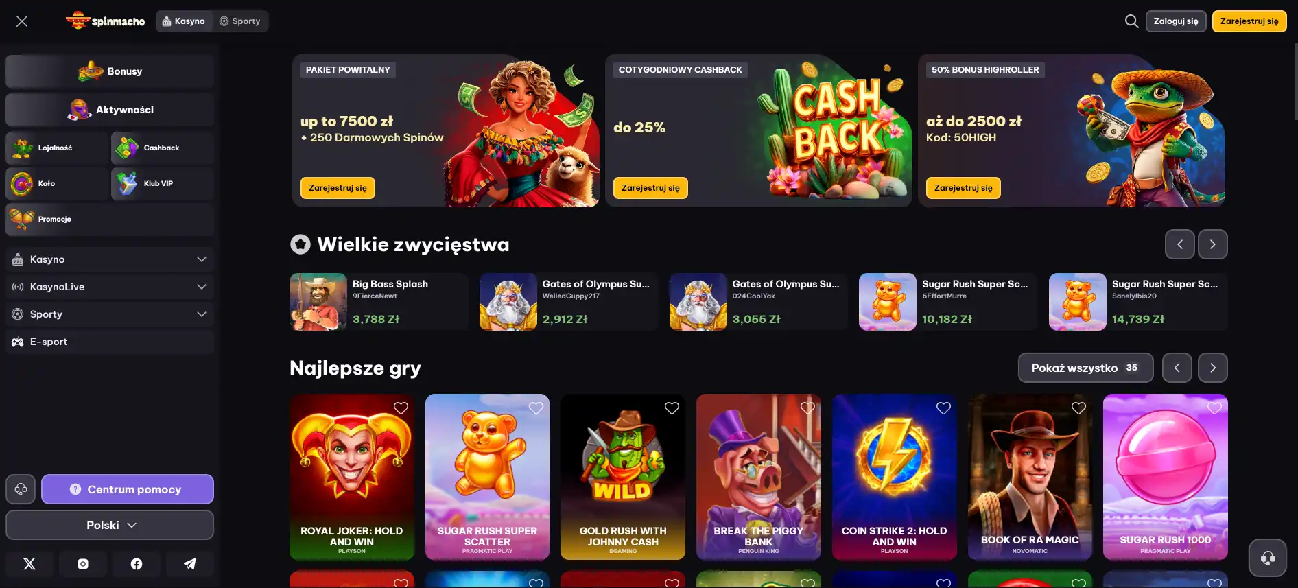 Spinmacho казино