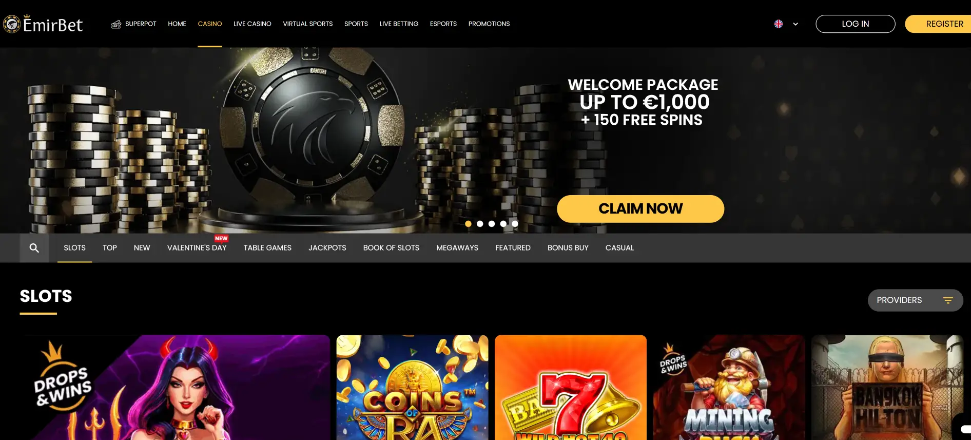 EmirBet gry kasynowe