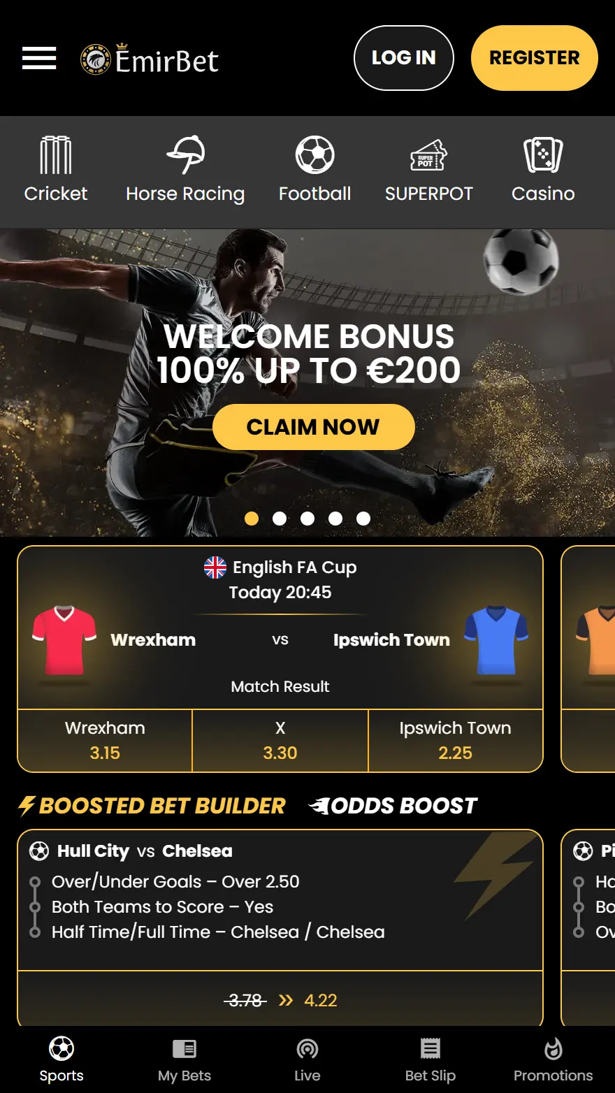 EmirBet strona z zakładami sportowymi