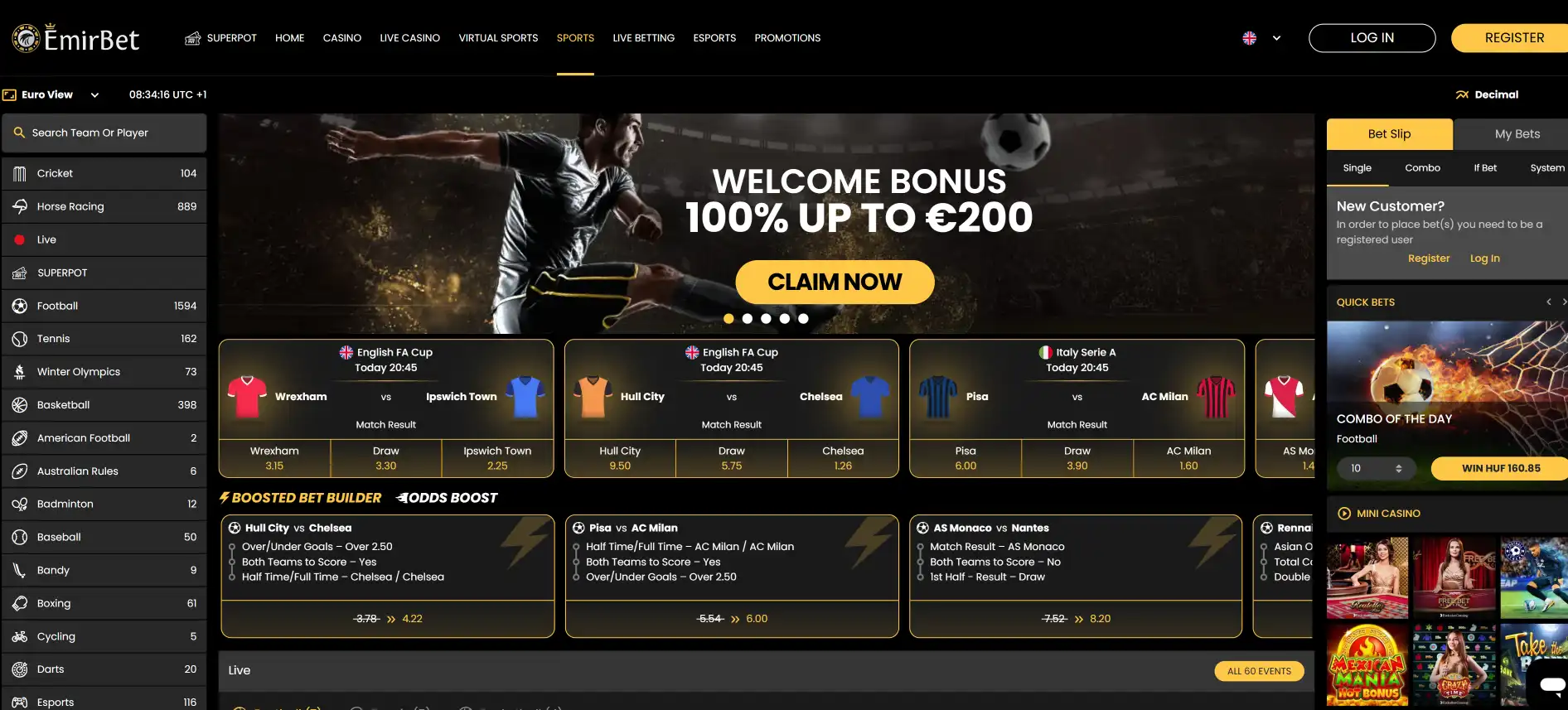 EmirBet ставки на спорт