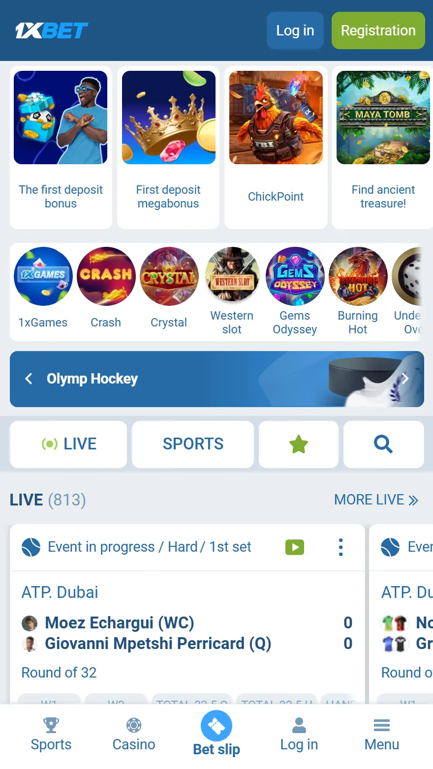 1xbet homepage