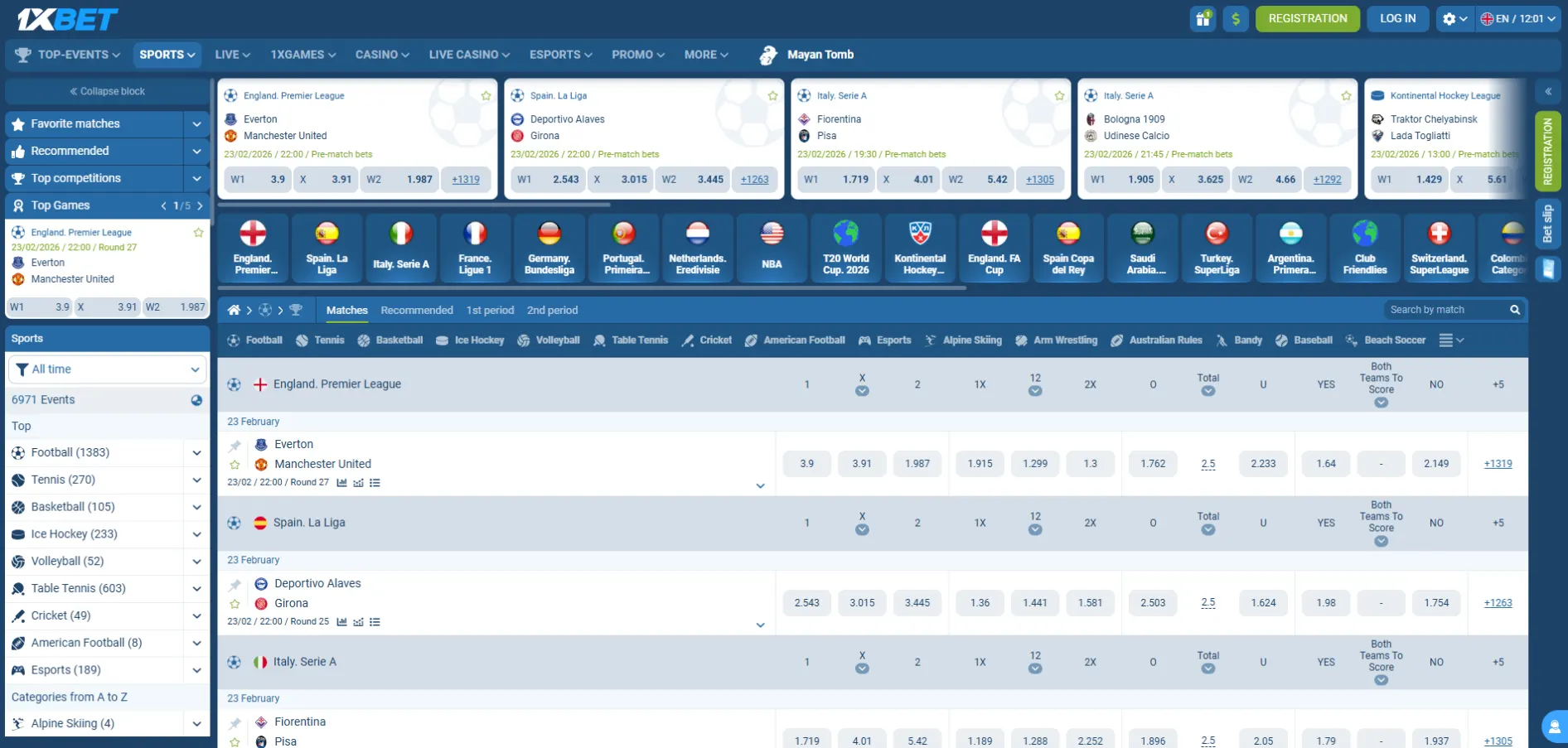 1xbet sports betting