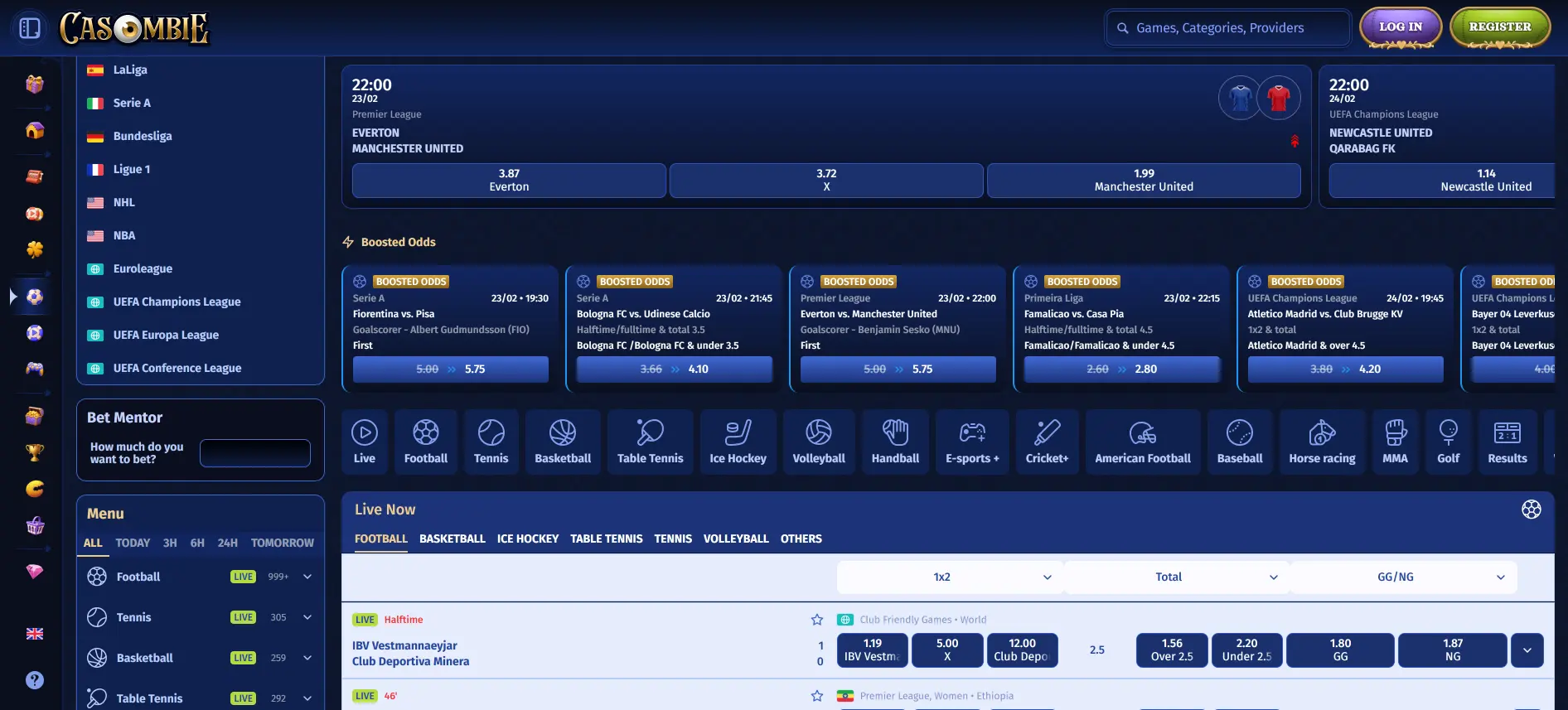 Casombie sports betting