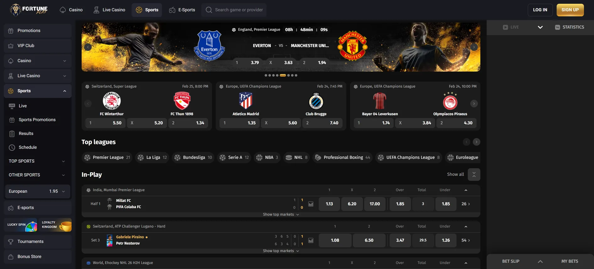 Fortuneplay sports betting