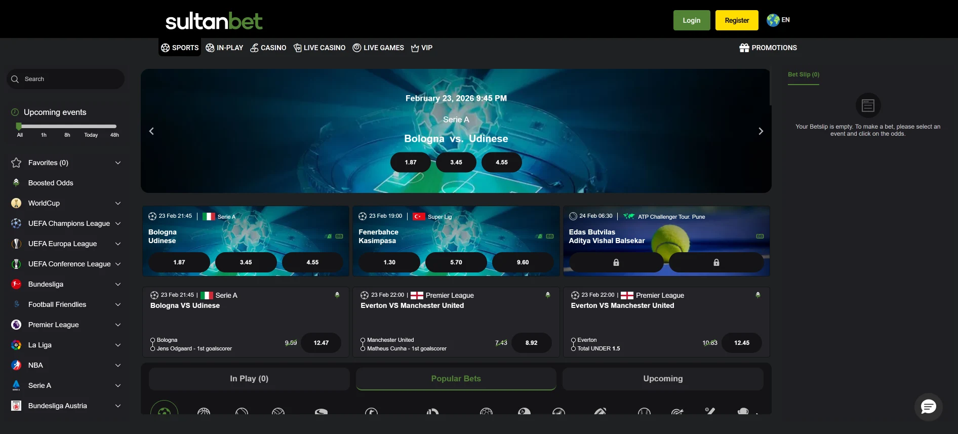 Sultanbet sports betting