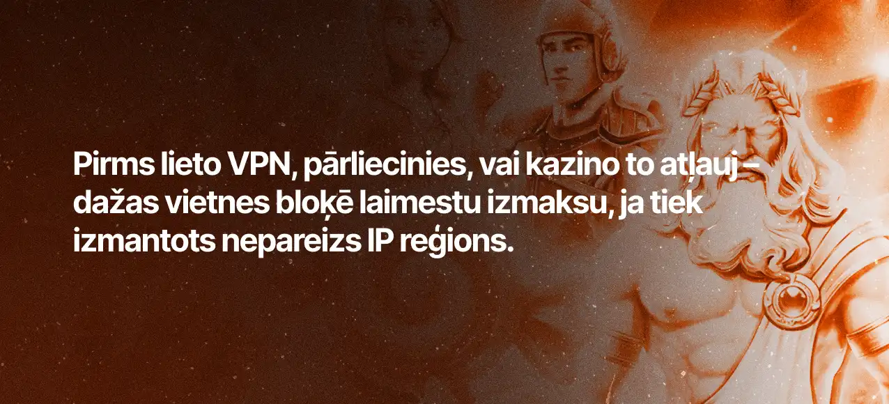VPN izmantošana iekš kazino