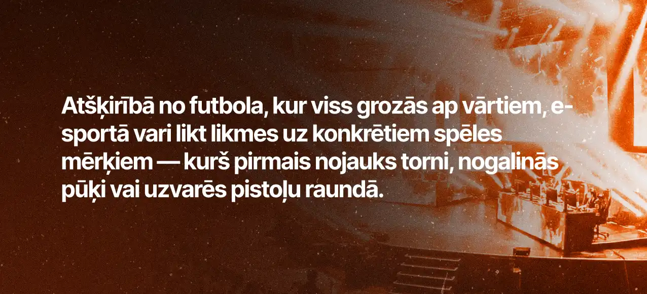 Likmju veidi esportā