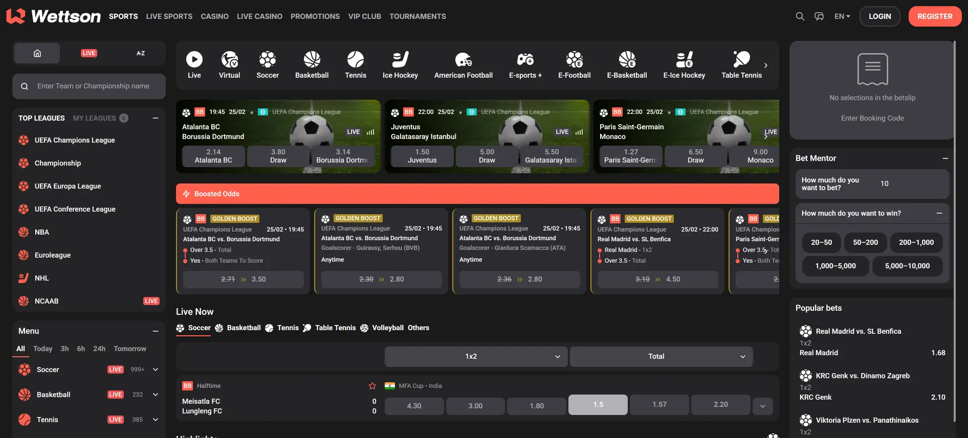 Wettson ставки на спорт