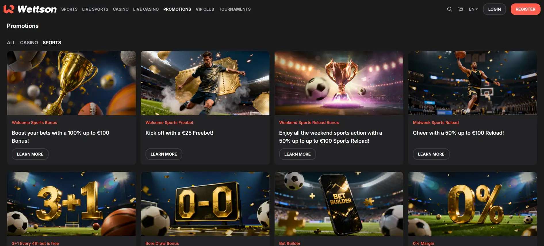 Wettson sporta likmju bonusi