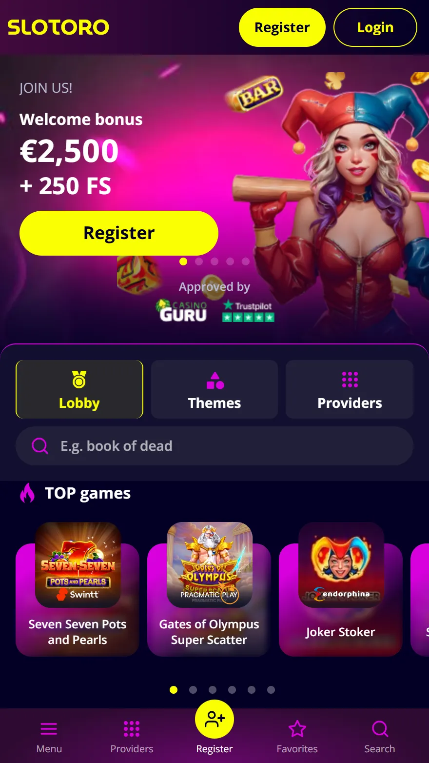 Slotoro kasiino leht