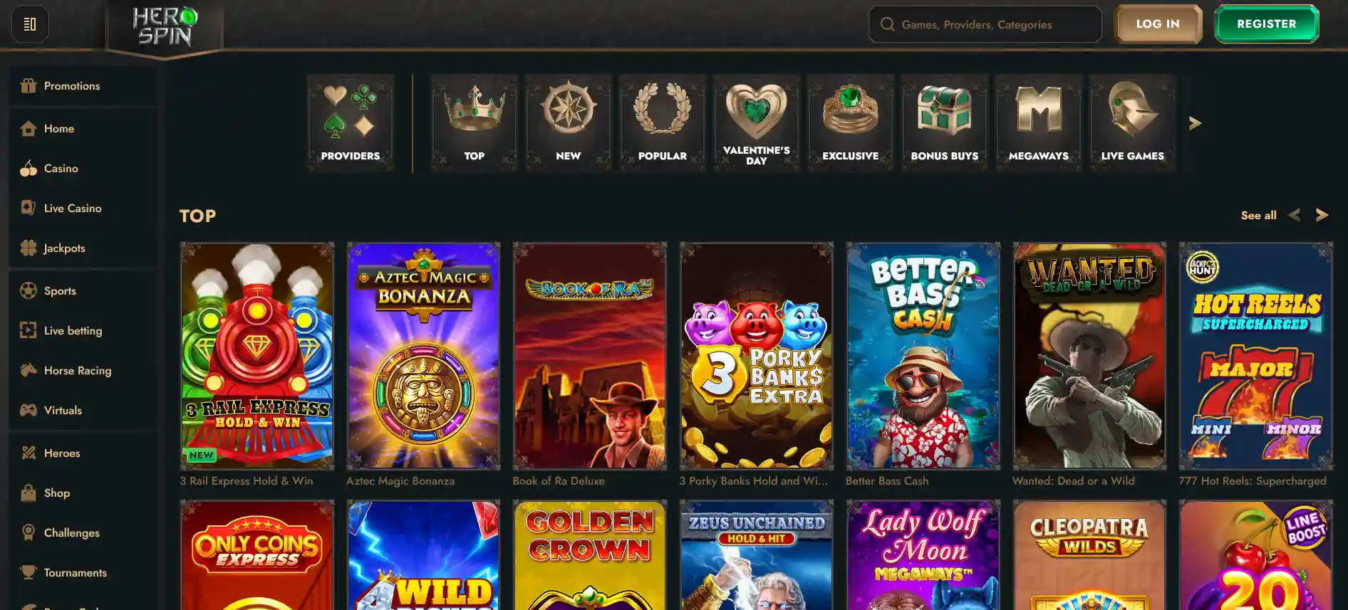 HeroSpin казино игры