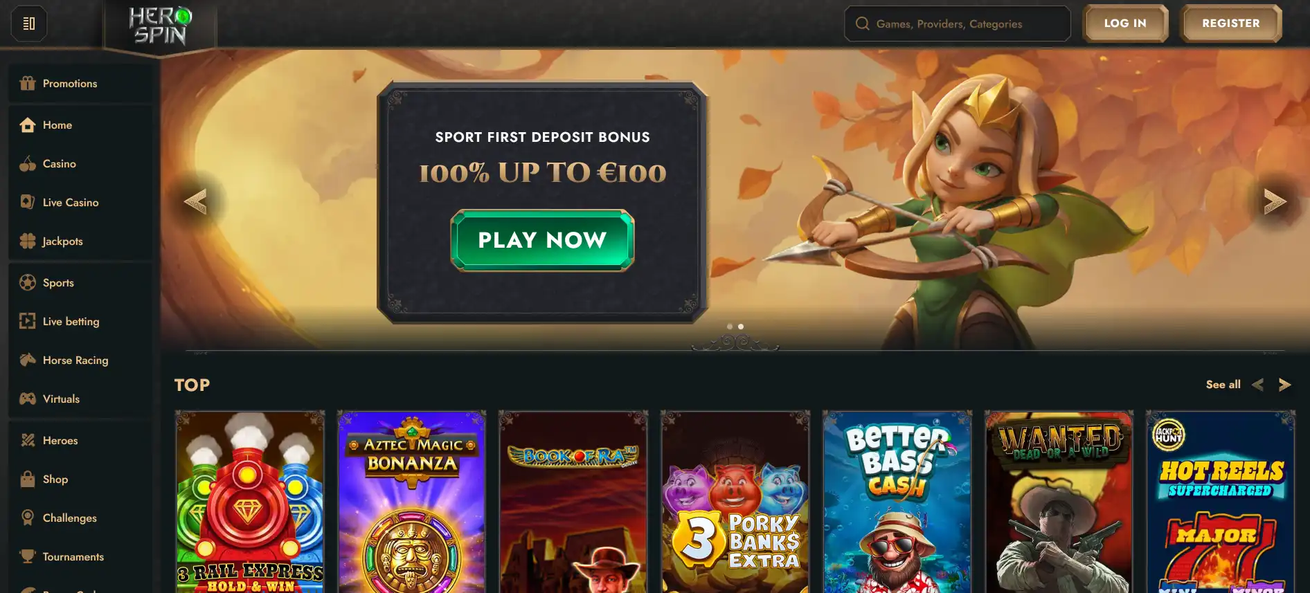 HeroSpin тотализатор