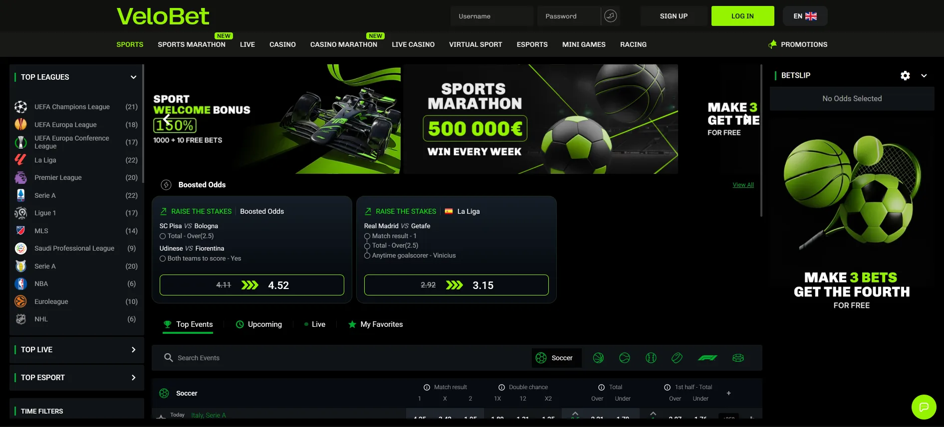 Velobet sportsko klađenje