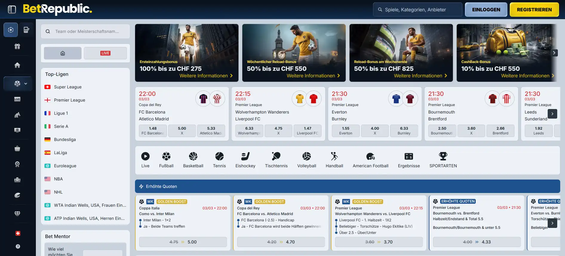 BetRepublic Sportwetten