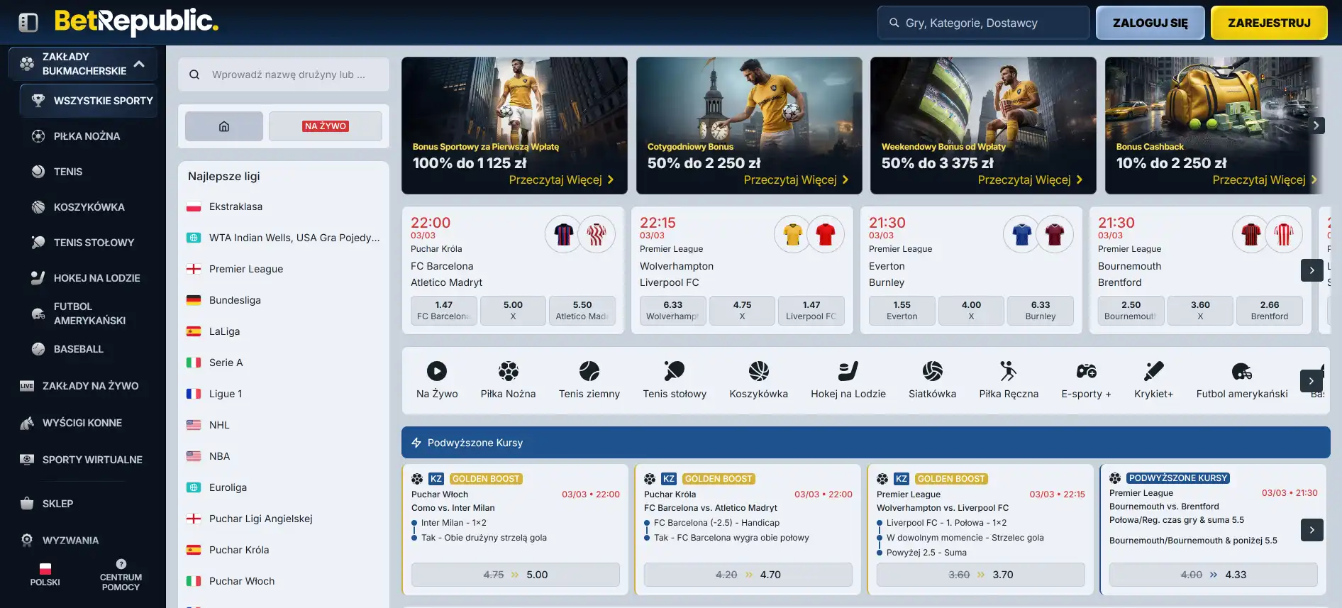 BetRepublic ставки на спорт