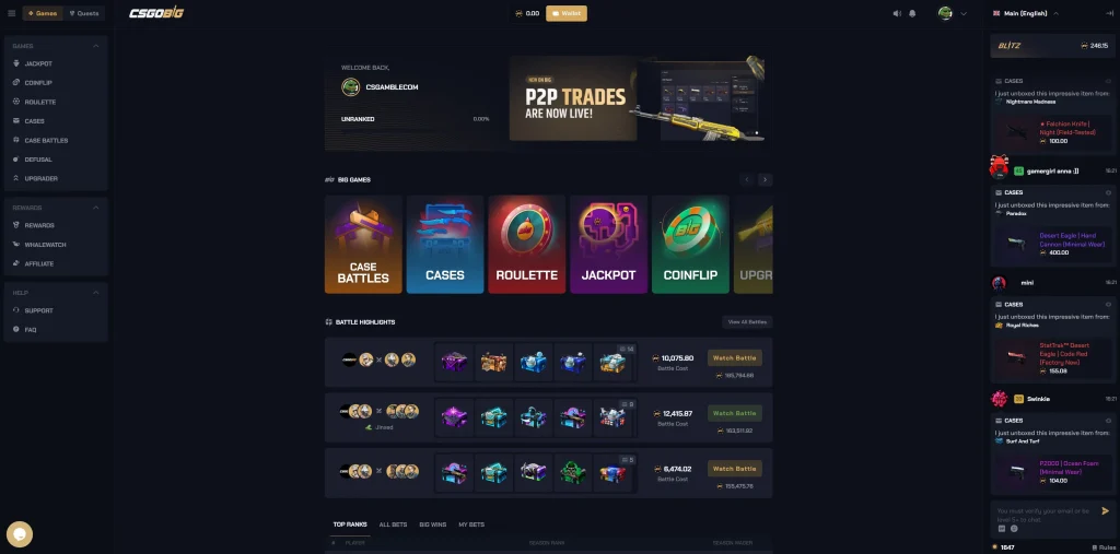 CSGOBig.com Website Overview