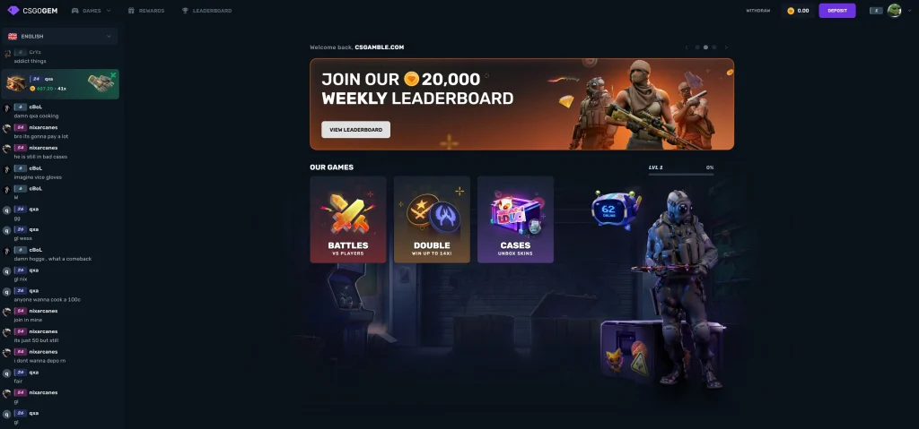 CSGOGem.com Website Overview