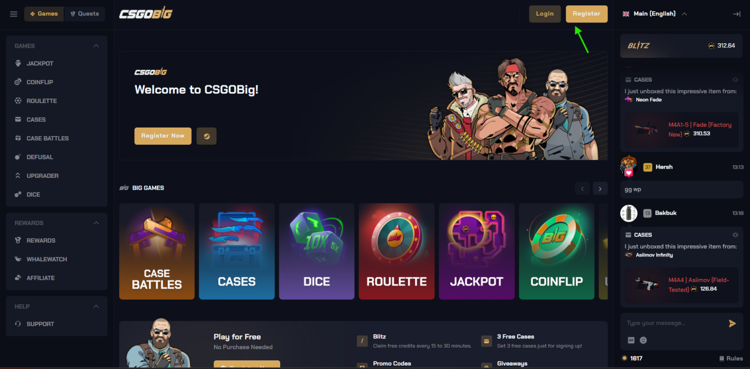 csgobig homepage