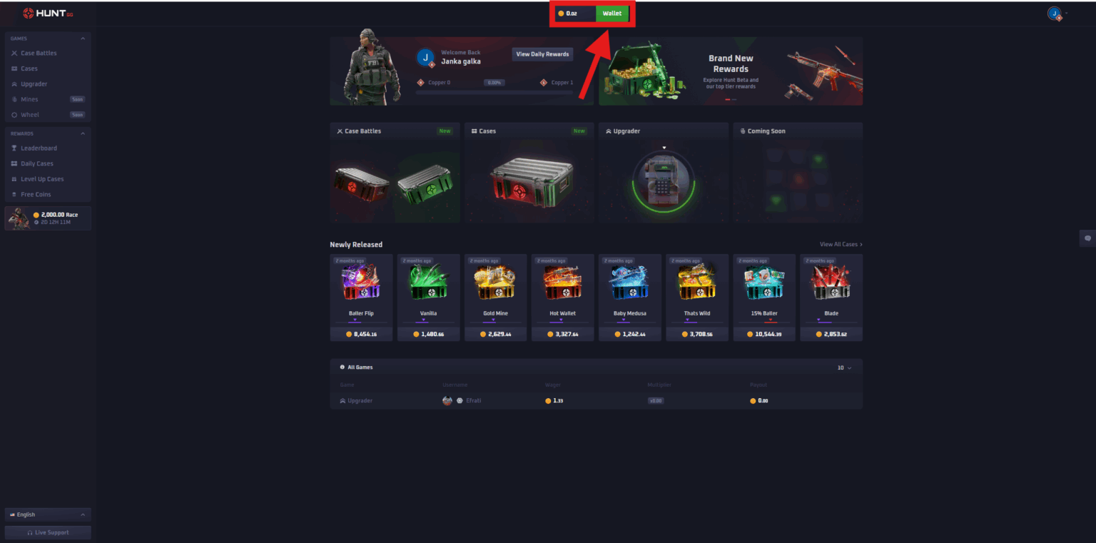 Add Huntgg promo code