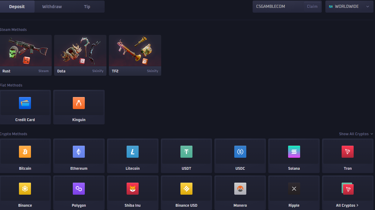 HuntGG payment methods