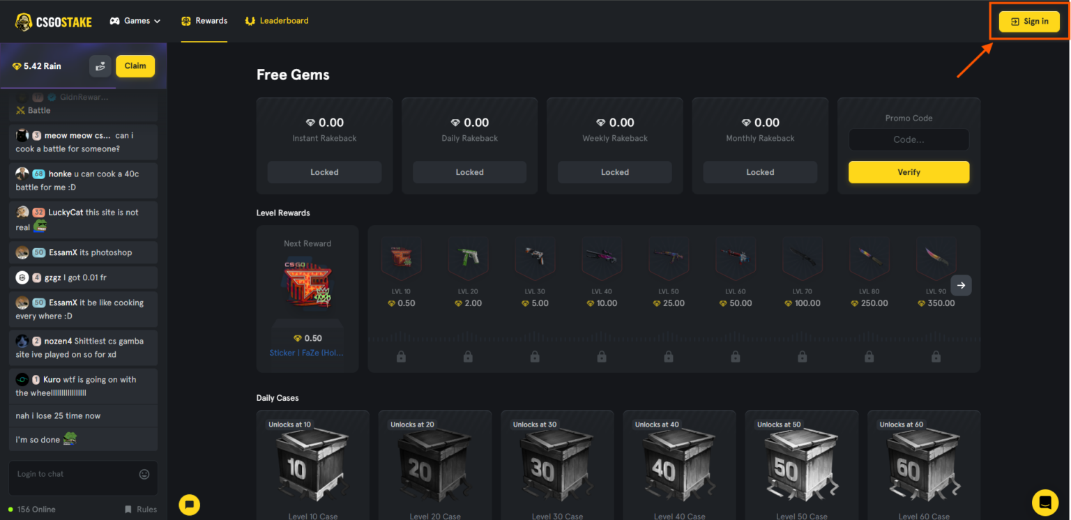 csgostake sign in