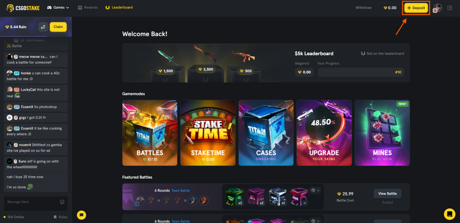 csgostake deposit
