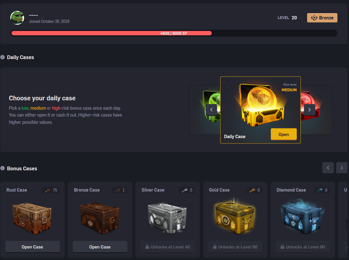 csgoempire rewards