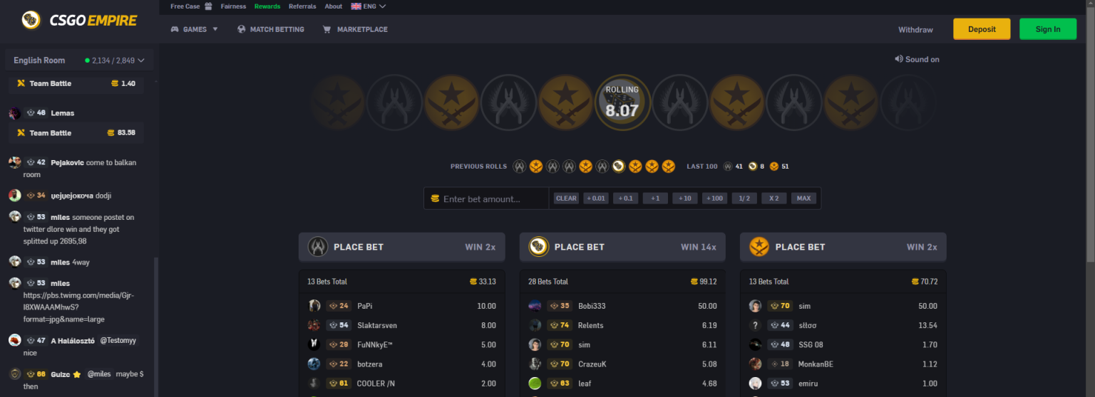 csgoempire roulette