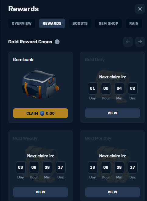 rain.gg daily rewards