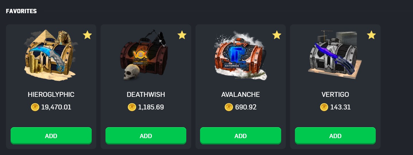 CSGORoll Cases Pick