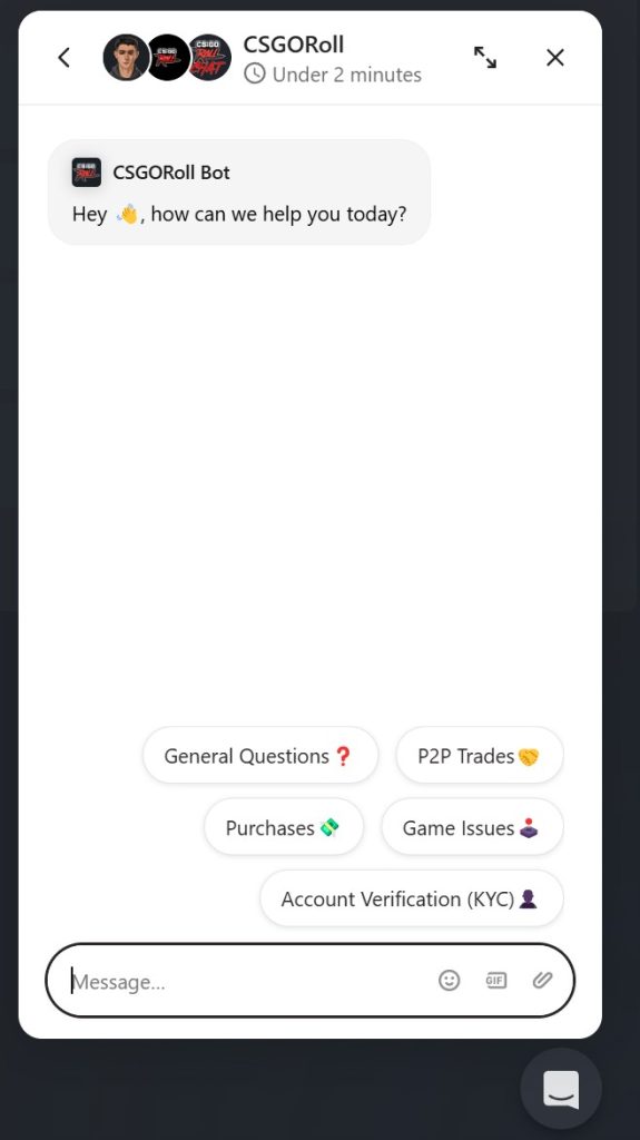 CSGORoll Support