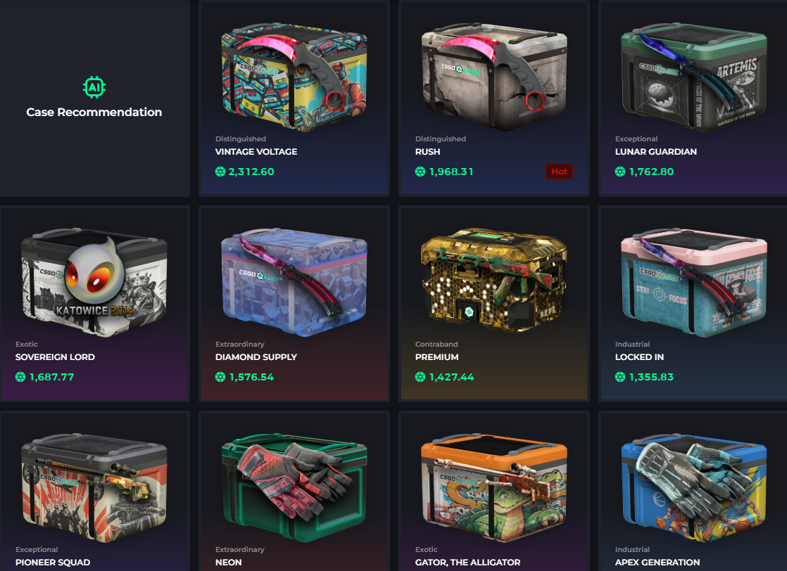 CSGOLuck cases