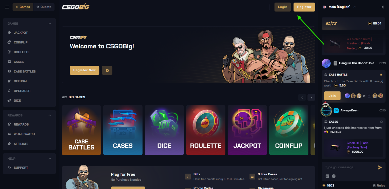 CSGOBIG home page