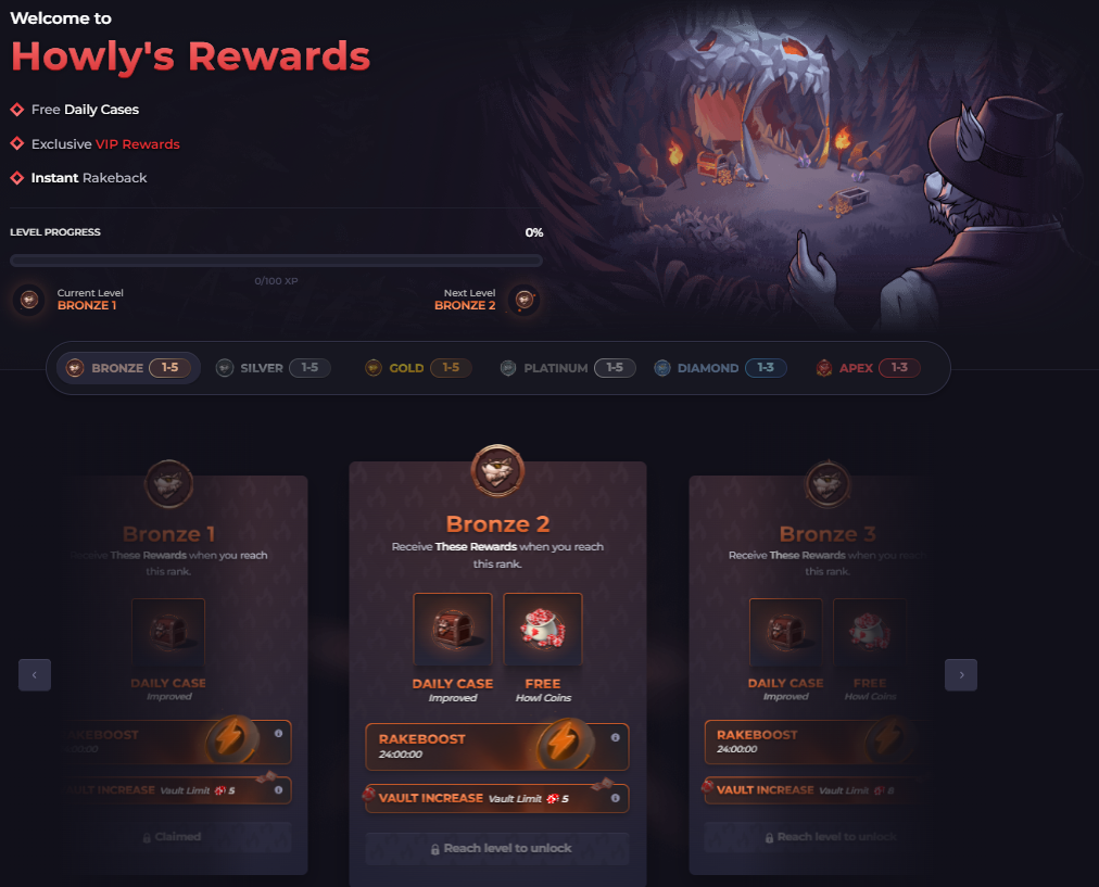 HOWL.GG rewards