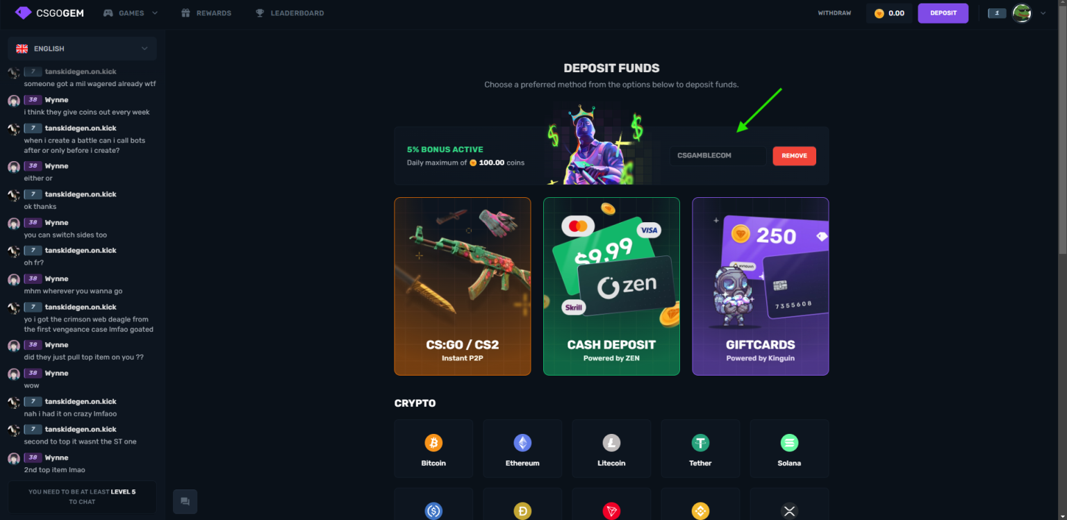 csgogem promo code