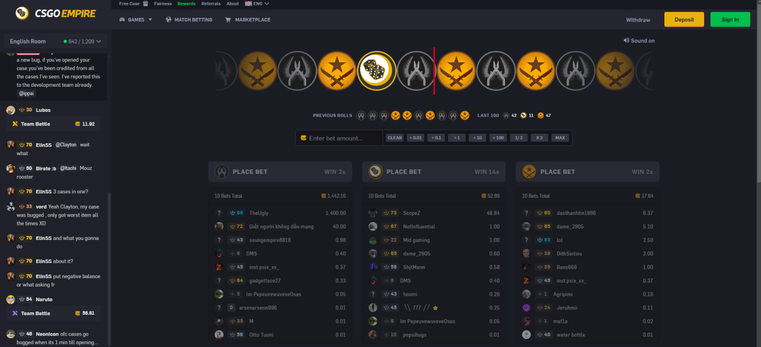 csgoempire roulette