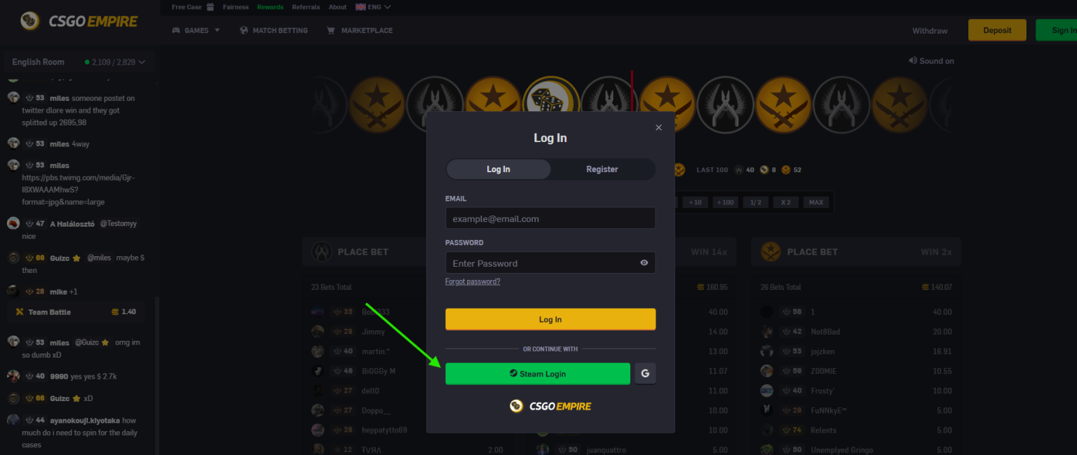 csgoempire login