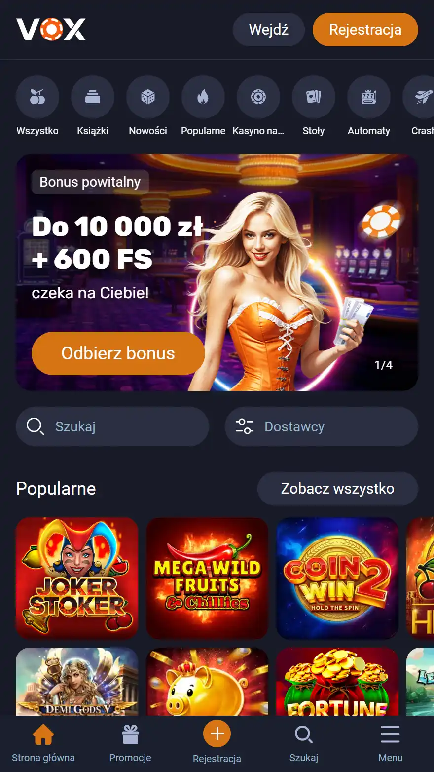 Strona główna VOX Casino