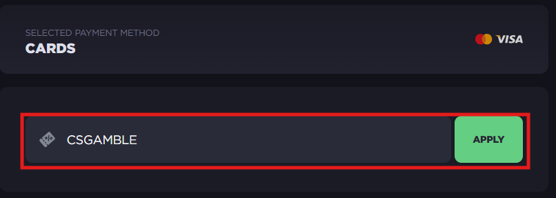 ggdrop.com insert code csgamble